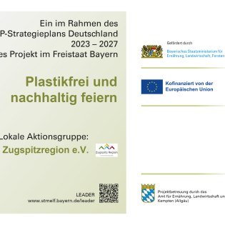 Erläuterungstafel Plastikfrei und nachhaltig feiern Erläuterungstafel Plastikfrei und nachhaltig feiern