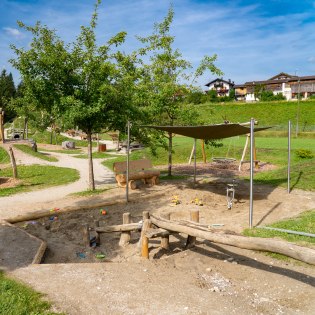 Flößerspielplatz mit Sandkasten, © Gemeinde Krün