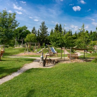 Flößerspielplatz mit Sandkasten, © Gemeinde Krün